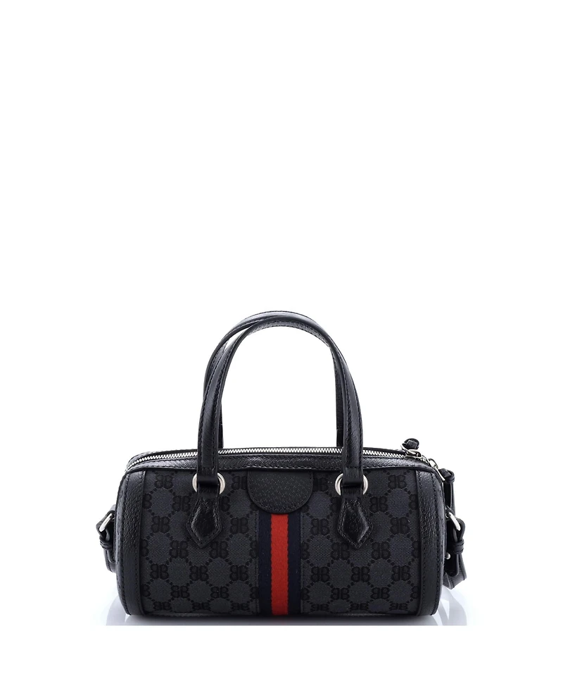 Pre-Owned Balenciaga Small x Gucci The Hacker Project Boston Bag Bb Canvas