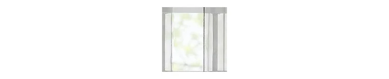 Kate Aurora Hotel Lux 2 Piece Charcoal Gray Rod Pocket Sheer Curtain Panels