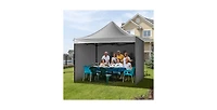Slickblue Pop Up Canopy Tent with Removable Sidewalls Waterproof Portable Gazebo with Wheels