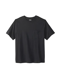 KingSize Men's Big & Tall Shrink-Less Lightweight Pocket Crewneck T-Shirt
