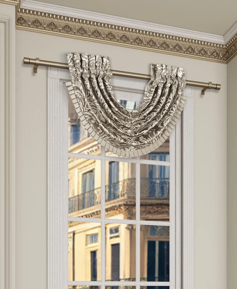 J Queen New York Brunello Window Waterfall Valance, 33" x 43"