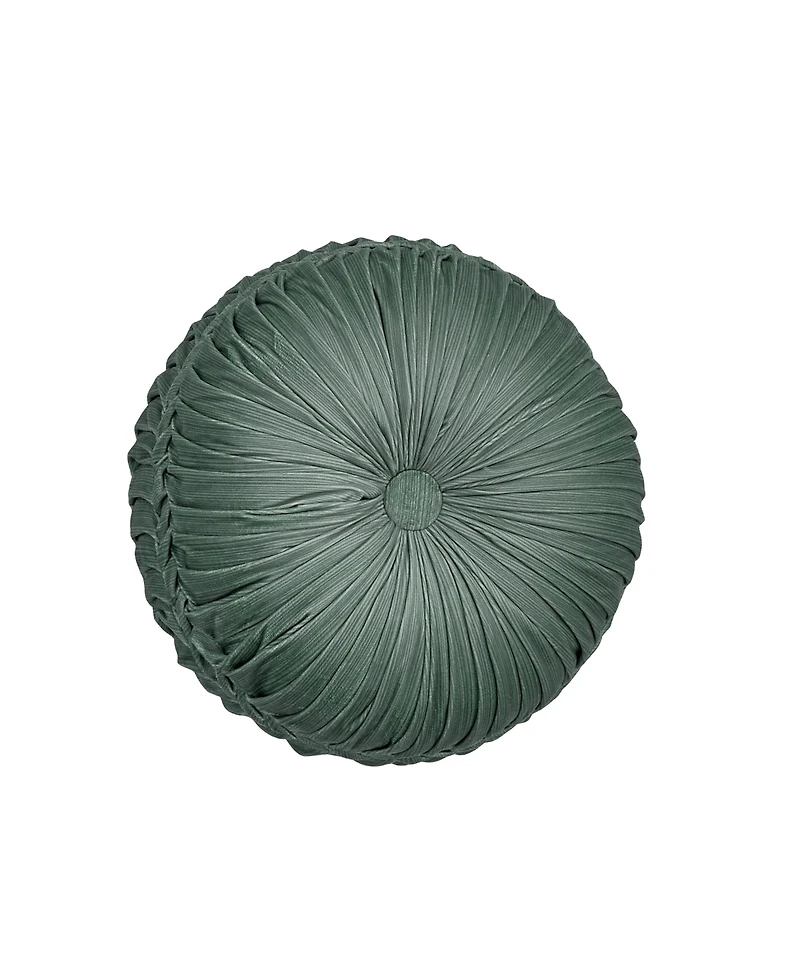 J Queen New York Nico Tufted Round Decorative Pillow, 15" Round