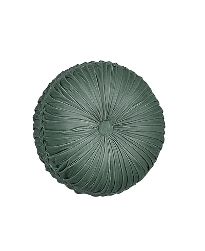 J Queen New York Nico Tufted Round Decorative Pillow, 15" Round
