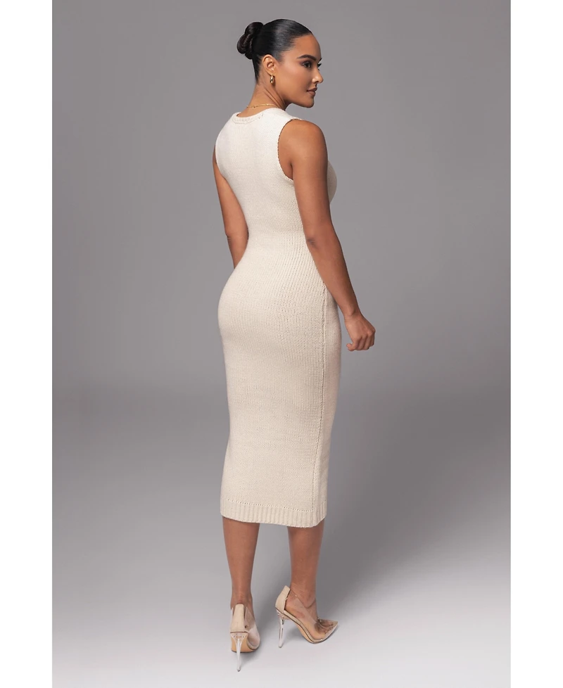 Jluxlabel Women's Sleeveless Cable Knit Dress