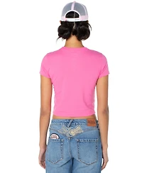 Von Dutch Women's Velvet Snapback Trucker Hat