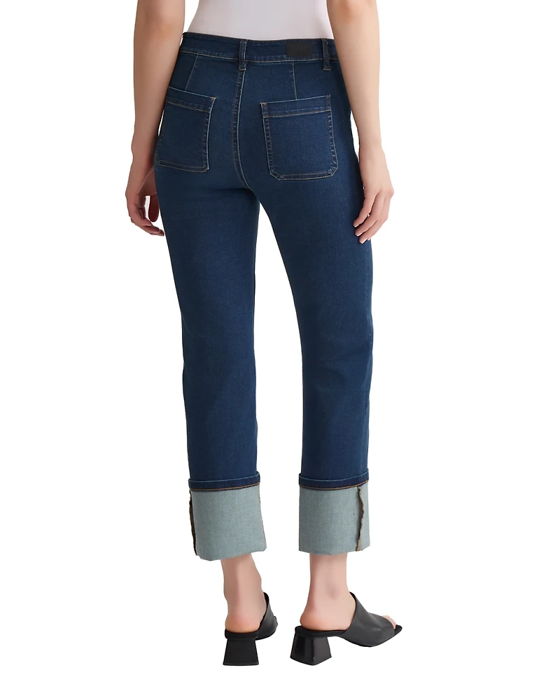 Jones New York Women's Straight Cuff Denim Jeans