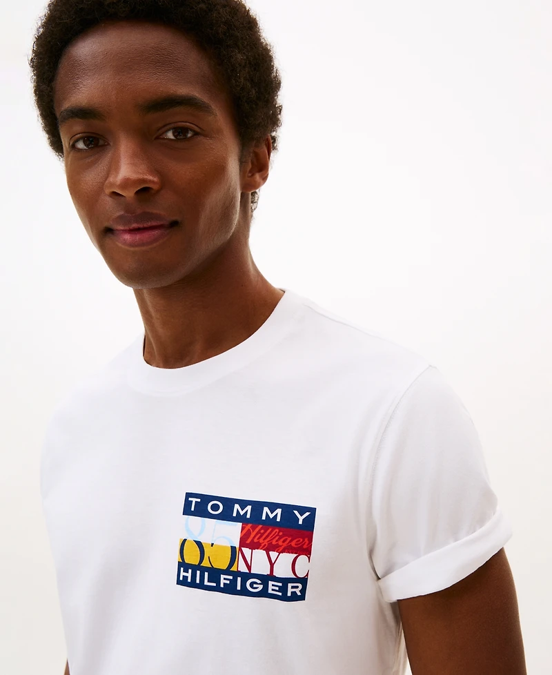 Tommy Hilfiger Men's Color Flag Graphic T-Shirt
