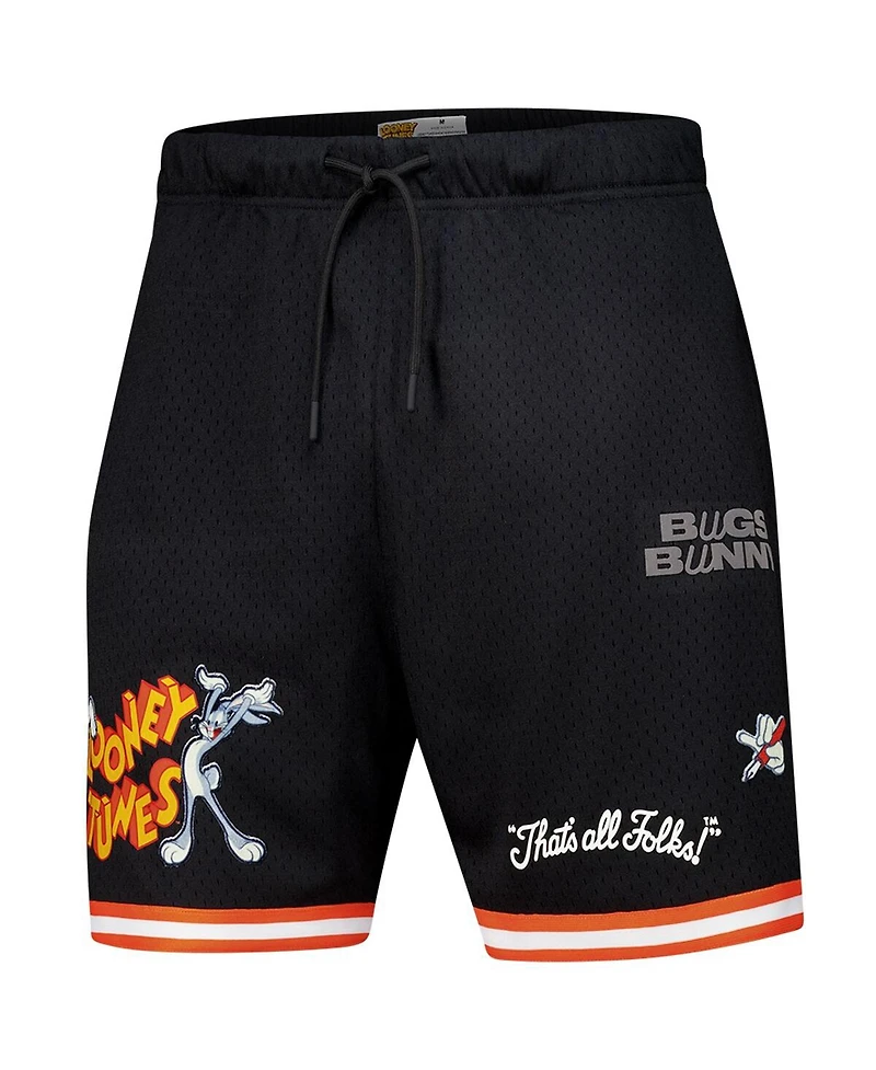 Freeze Max Men's Bugs Bunny Black Looney Tunes Mesh Shorts