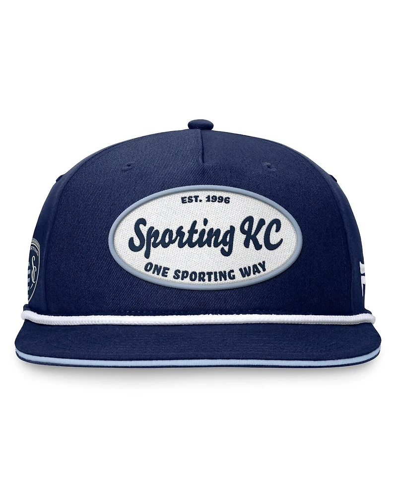 Fanatics Men's Navy Sporting Kansas City Iron Golf Snapback Hat