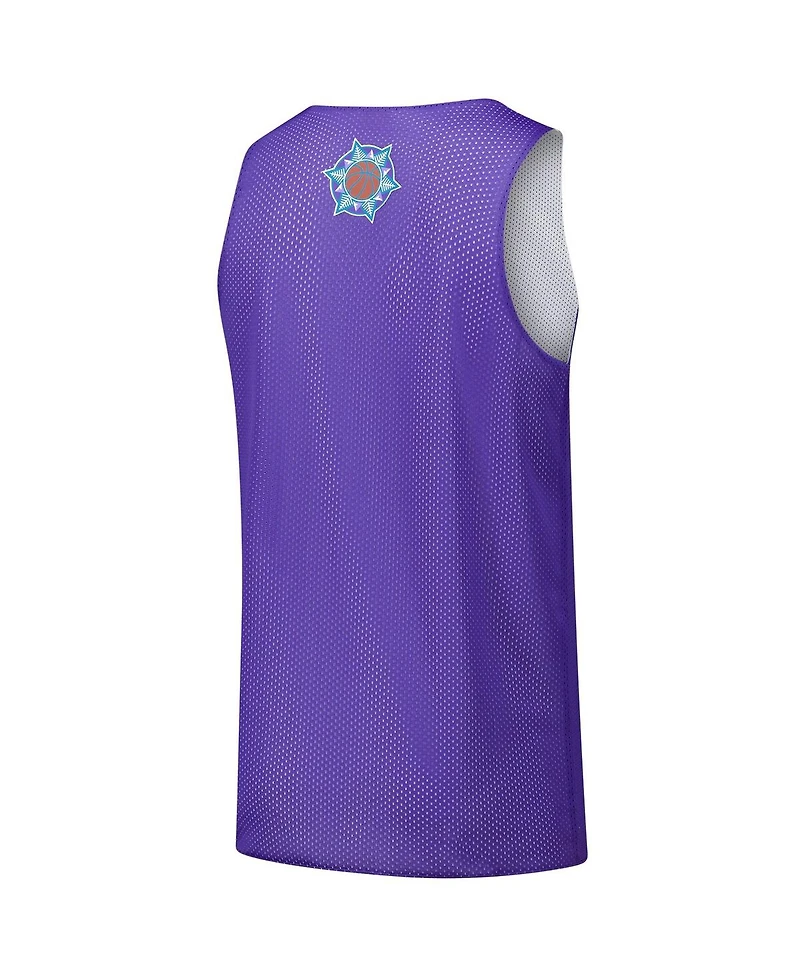 Mitchell & Ness Men's Purple Utah Jazz Hardwood Classics Reversible Mesh Practice Jersey