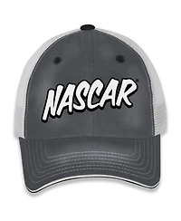 Checkered Flag Sports Women's Gray/White Nascar Pit Box Adjustable Trucker Hat