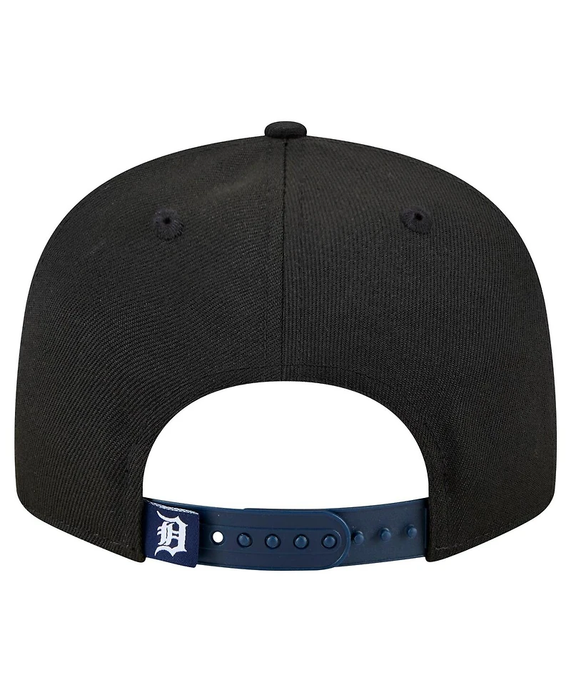 New Era Men's Black Detroit Tigers Splatter 9FIFTY Snapback Hat
