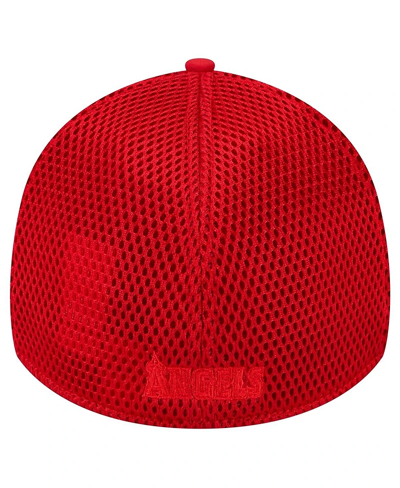 New Era Men's Red Los Angeles Angels Team Tone 39THIRTY Flex Hat