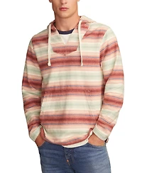 Lucky Brand Men's Ombre Woven Baja Striped Pullover Hoodie