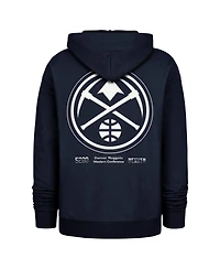 '47 Brand Men's Navy Denver Nuggets 2024/25 City Edition Double Crossover Foundation Pullover Hoodie