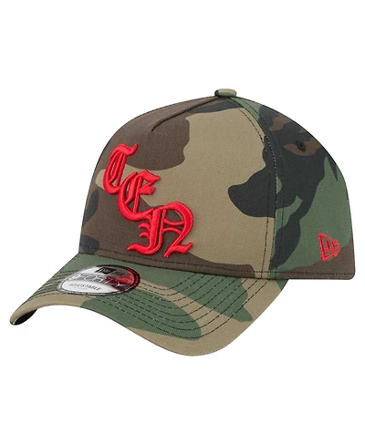 New Era Men's Camo Tennessee Titans Mystic Camo A-Frame 9FORTY Adjustable Hat