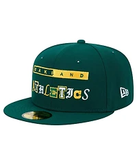 New Era Men's Green Oakland Athletics Ransom 59FIFTY Fitted Hat