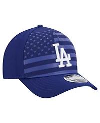 New Era Men's Royal Los Angeles Dodgers American Flag 9FORTY M-Crown A-Frame Adjustable Hat