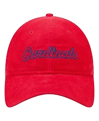 New Era Women's Red St. Louis Cardinals Corduroy 9TWENTY Adjustable Hat