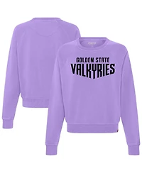 Sportiqe Women's Violet Golden State Valkyries Ashlyn Raglan Sweatshirt
