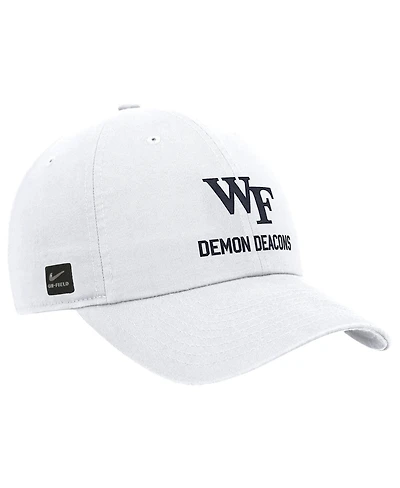 Nike Men's White Wake Forest Demon Deacons 2025 On-Field Club Adjustable Hat
