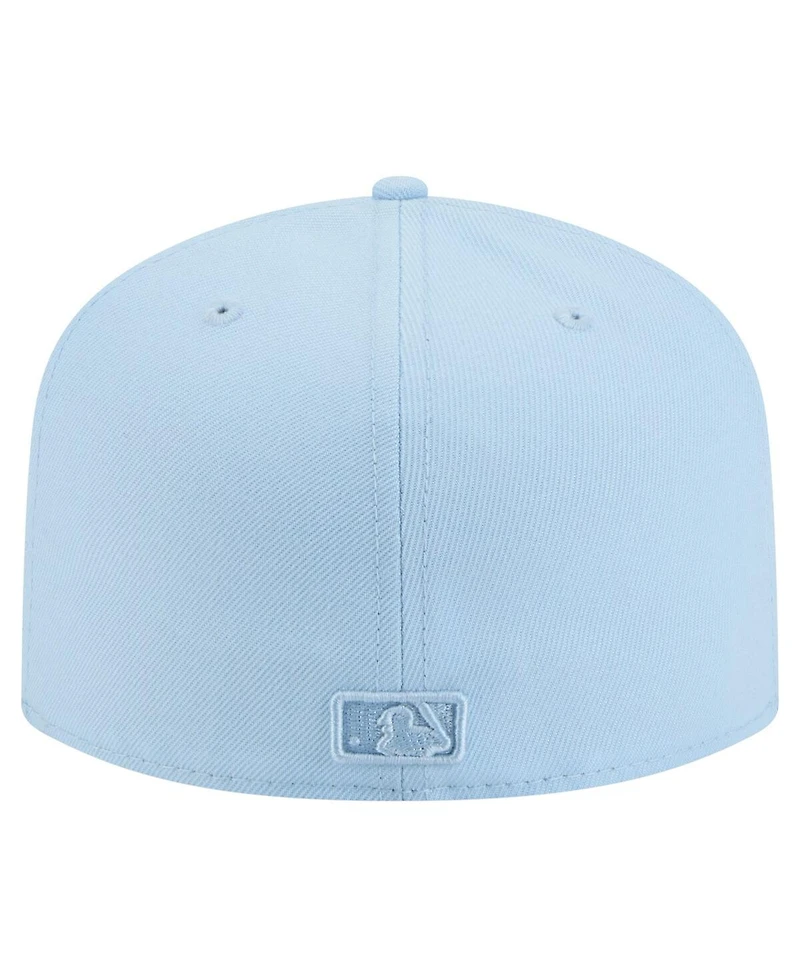 New Era Men's Light Blue Houston Astros Color Pack A-Frame 59FIFTY Fitted Hat