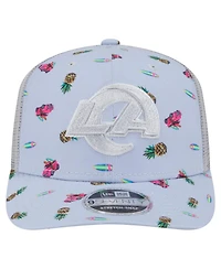 New Era Men's Light Blue Los Angeles Rams Adventure Surfboard 9SEVENTY Adjustable Hat