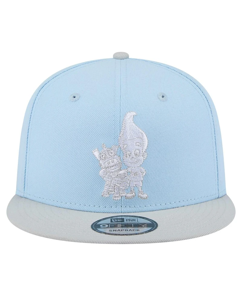 New Era Men's Light Blue/Light Green Jimmy Neutron Two-Tone 9FIFTY Snapback Hat