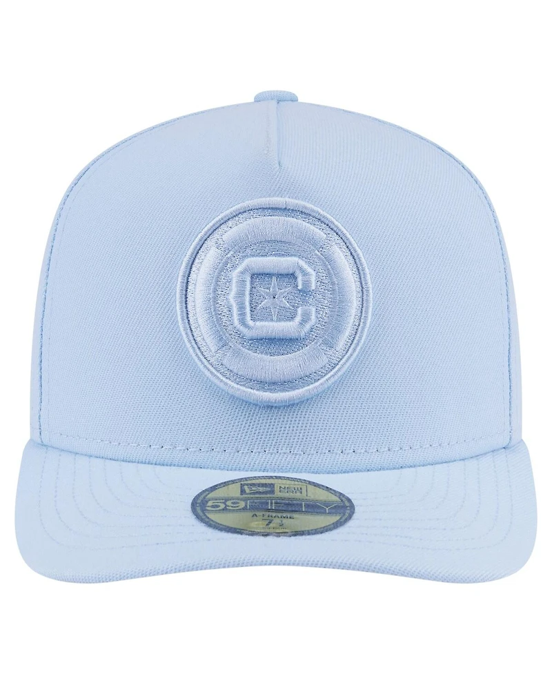 New Era Men's Light Blue Chicago Fire Color Pack A-Frame 59FIFTY Fitted Hat