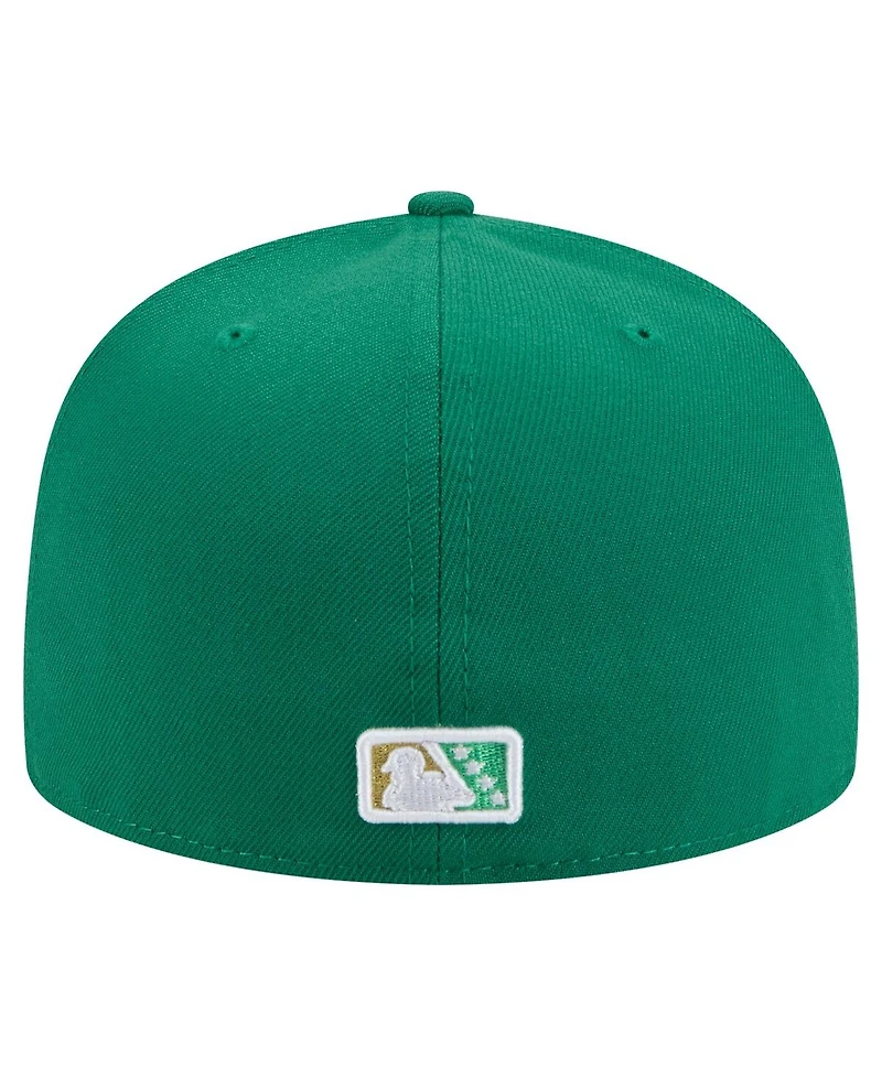 New Era Men's Green Charlotte Knights Copa de la Diversion 59FIFTY Fitted Hat