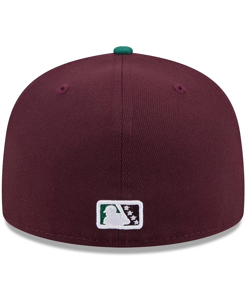 New Era Men's Maroon Hudson Valley Renegades Theme Nights 59FIFTY Fitted Hat
