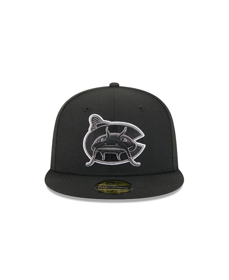 New Era Men's Black Charlotte Knights Theme Nights 59FIFTY Fitted Hat