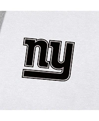 Antigua Men's White New York Giants Brushed Carbon Victory Pullover Hoodie
