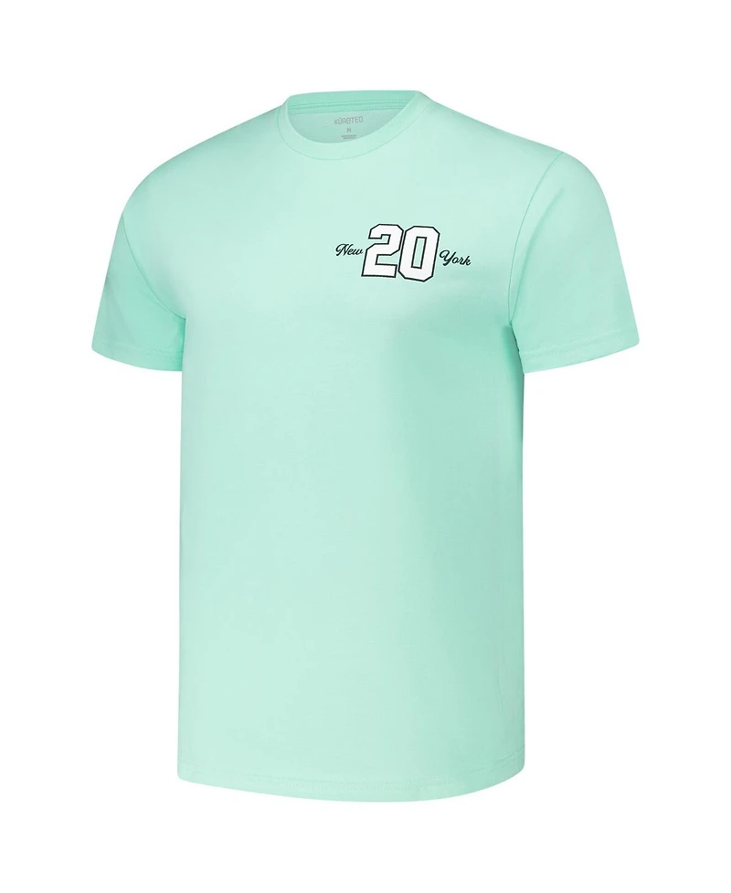 Kur8ted Men's and Women's Sabrina Ionescu Mint New York Liberty Player Id Arch T-Shirt