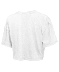 Majestic Women's White New York Knicks Boxy Crop Top