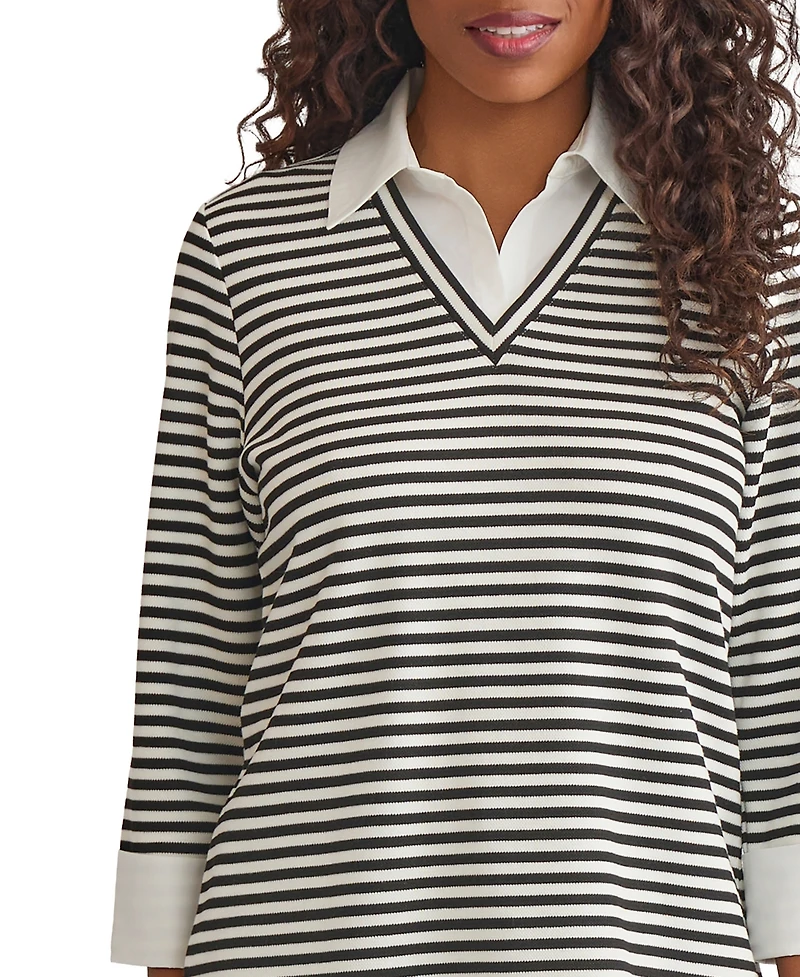 Jones New York Women's V-Neck Top
