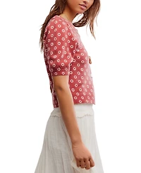 Free People Women's Isla Short-Sleeve Cardigan