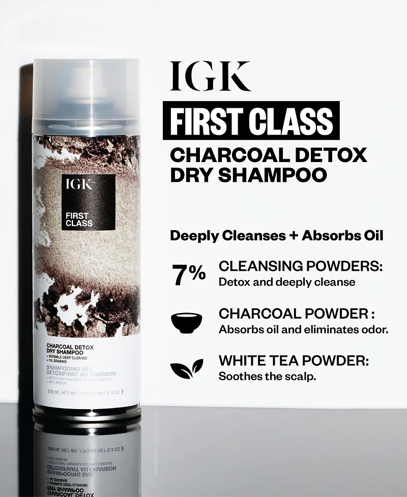 Igk Hair First Class Charcoal Detox Dry Shampoo, 11 oz.