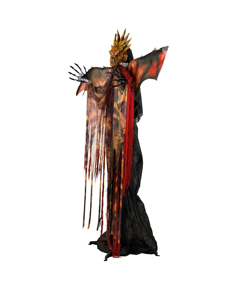 Northlight 70" Lighted and Animated Standing Dragon Man with Sound Halloween Figure