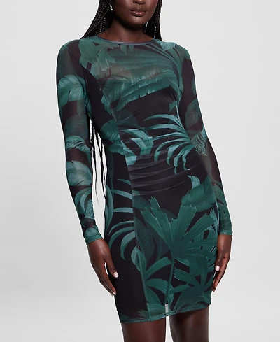 Guess Women's Long-Sleeve Jersey Bodycon Dress