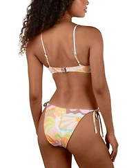 Hurley Juniors Vacay Dreams Bralette Bikini Top Side Tie Bottoms