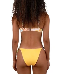 Hurley Juniors Vacay Dreams Bralette Bikini Top Side Tie Bottoms