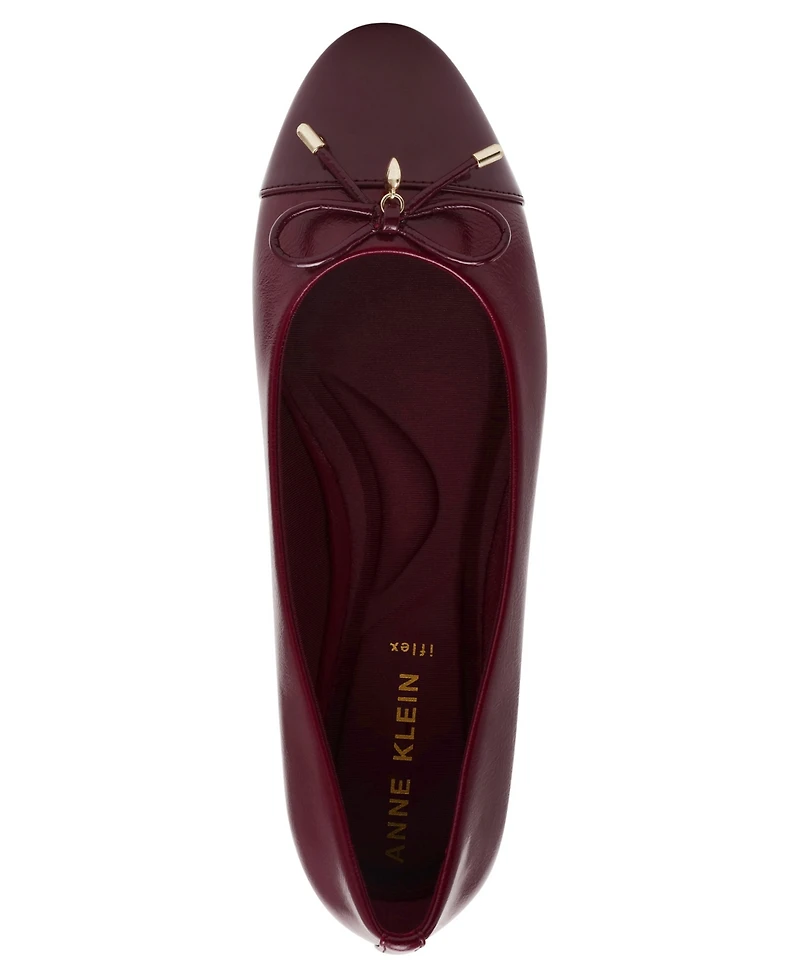 Anne Klein Women's Luci Cap Toe Ballet Flats