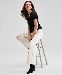 And Now This Women's Fitted Pleat-Detail Lace Blouse, Exclusively at Macy's