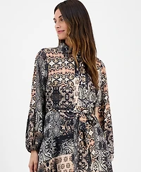 julia jordan Women's Printed Shirt Dress