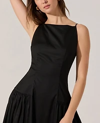Astr the Label Women's Linen Drop-Waist Dress