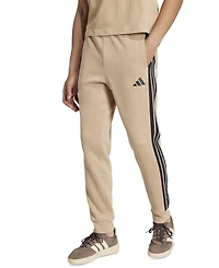 adidas Men's Essentials Regular-Fit 3-Stripes Fleece Joggers