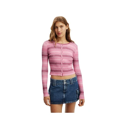 Cotton On Women's Everfine Rib Knit Cardigan