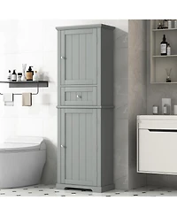 Casainc 67.7"H Tall Bathroom Cabinet with Drawer, Adjustable Shelf, Painted Mdf