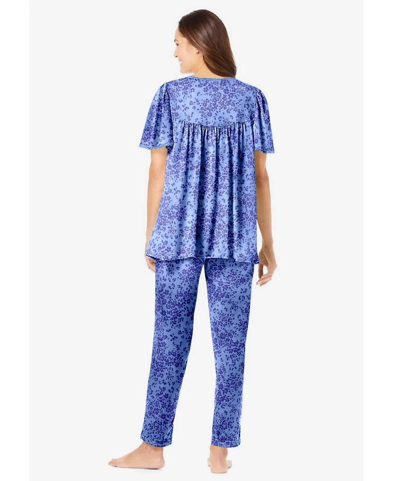Only Necessities Women's Silky 2-Piece Pj Set